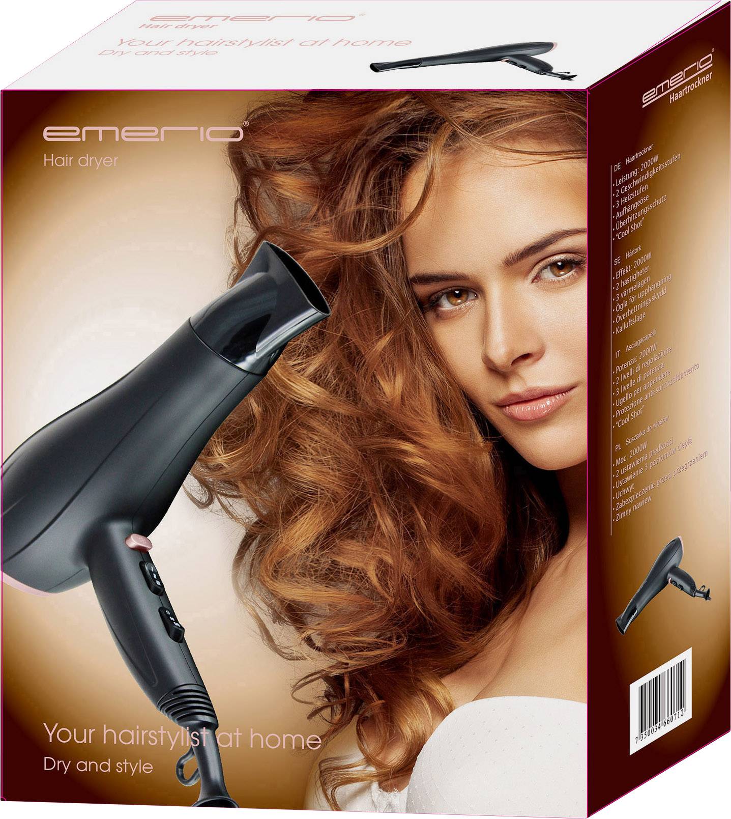 EMERIO HD-112867.1 Haartrockner Schwarz