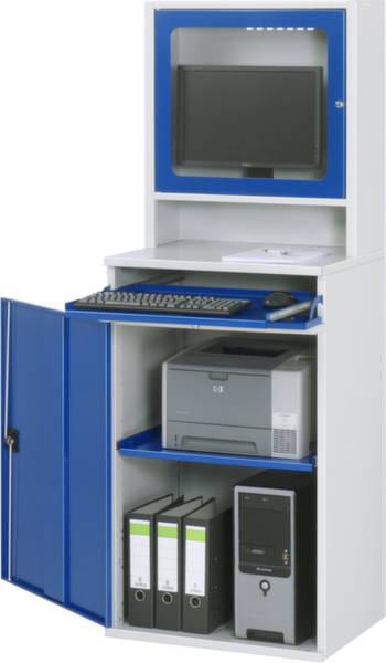 RAU Lichtgrau, Enzian-Blau (B x H x T) 650 x 1770 x 520 mm 07 650-M65-MG2.11 1 St.