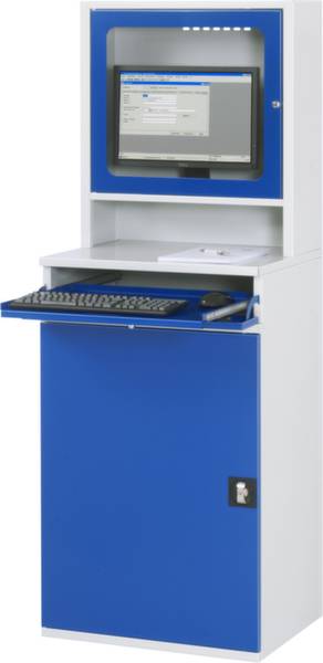 RAU Lichtgrau, Enzian-Blau (B x H x T) 650 x 1770 x 520 mm 07 650-M65-MG2.11 1 St.