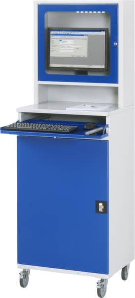RAU Lichtgrau, Enzian-Blau (B x H x T) 650 x 1895 x 520 mm 07 650-M65-MG2F.11 1 St.