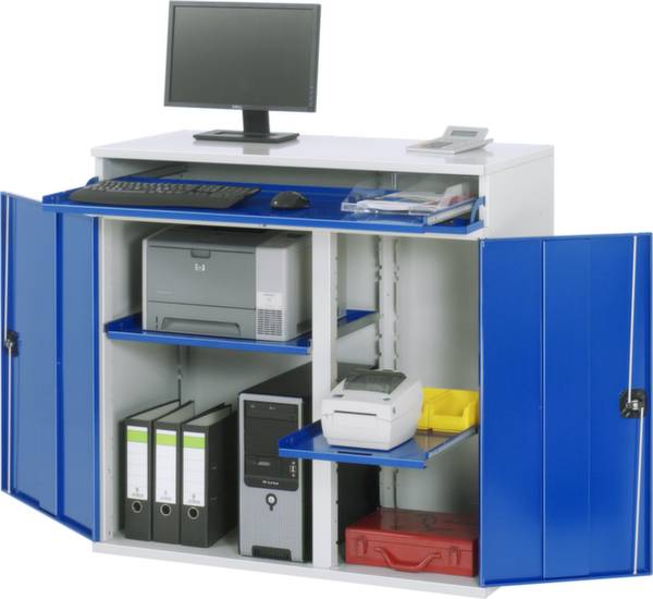 RAU Lichtgrau, Enzian-Blau (B x H x T) 1100 x 1060 x 520 mm 07 1100T-M60.11 1 St.