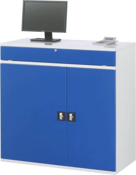 RAU Lichtgrau, Enzian-Blau (B x H x T) 1100 x 1060 x 520 mm 07 1100T-M60.11 1 St.