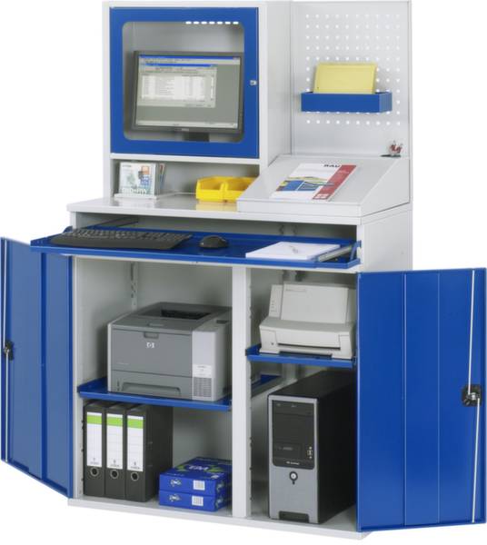 RAU Lichtgrau, Enzian-Blau (B x H x T) 1100 x 1770 x 520 mm 07 1100T-M67-MG2.11 1 St.