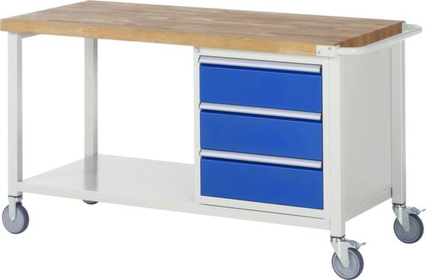 RAU 05 8157A6-157B4S.11 Fahrbare Werkbank (B x H x T) 1500 x 880 x 700mm