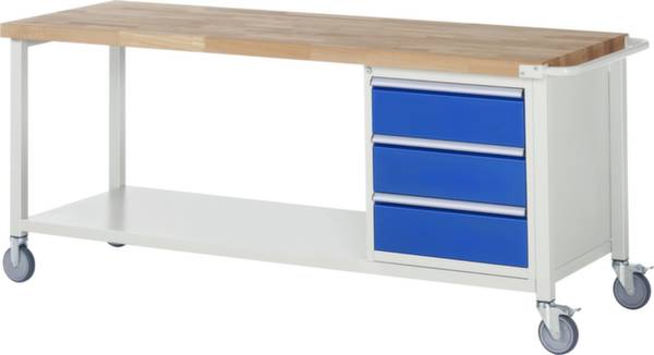 RAU 05 8157A6-207B4S.11 Fahrbare Werkbank (B x H x T) 2000 x 880 x 700mm