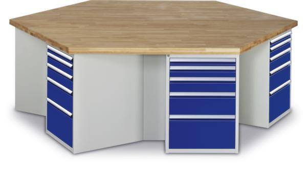 RAU 03 499-135B4M.11 Gruppenwerkbank (B x H x T) 2700 x 890 x 2340mm