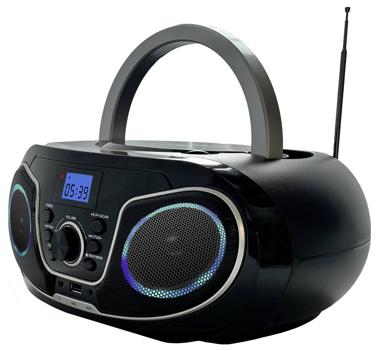 Silva Schneider MPC 19.4 USB CD-Radio UKW AUX, CD, USB Schwarz, Silber