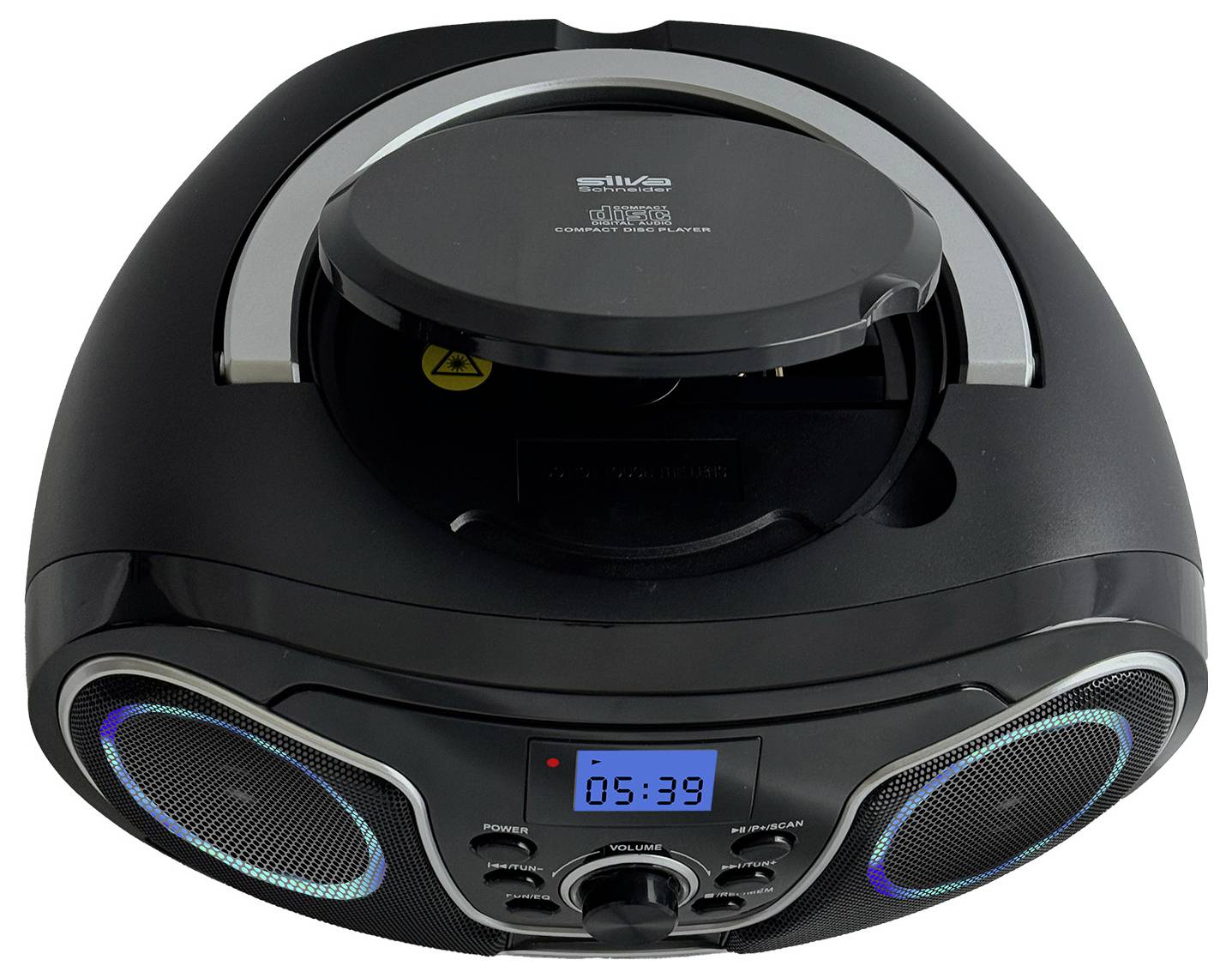 Silva Schneider MPC 19.4 USB CD-Radio UKW AUX, CD, USB Schwarz, Silber