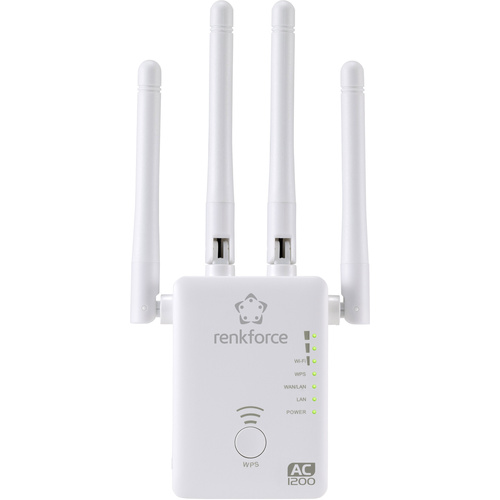 Renkforce WS-WN575A3 Dual Band AC1200 WLAN Repeater 2.4GHz, 5GHz