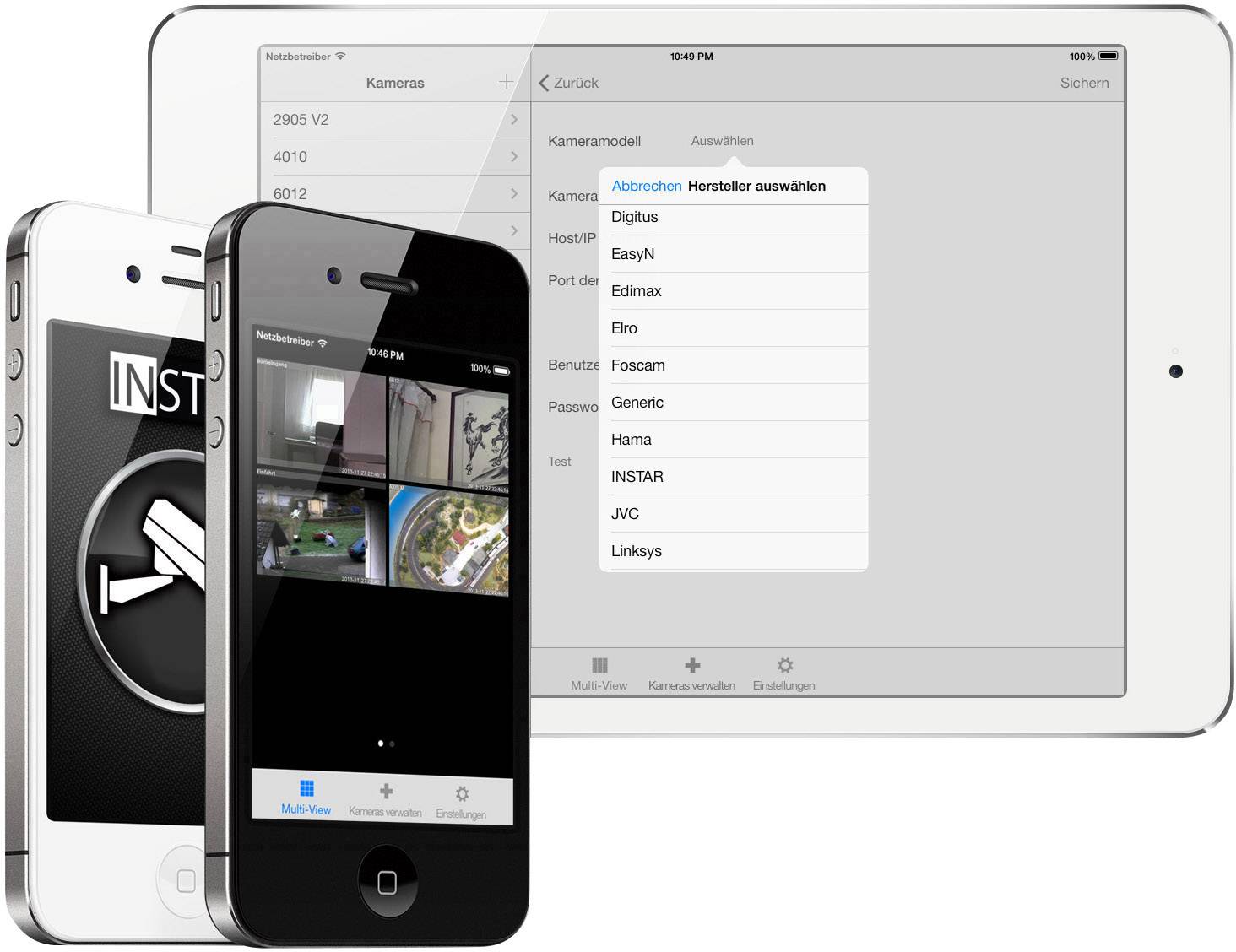 INSTAR IN-9008 Full HD PoE white 10093 LAN IP Überwachungskamera 1920 x 1080 Pixel