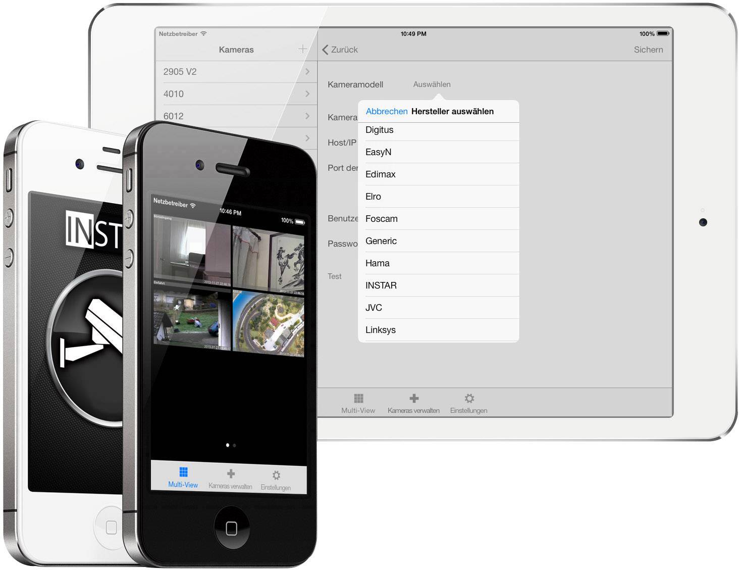 INSTAR IN-9020 Full HD white 10095 LAN, WLAN IP  Überwachungskamera  1920 x 1080 Pixel