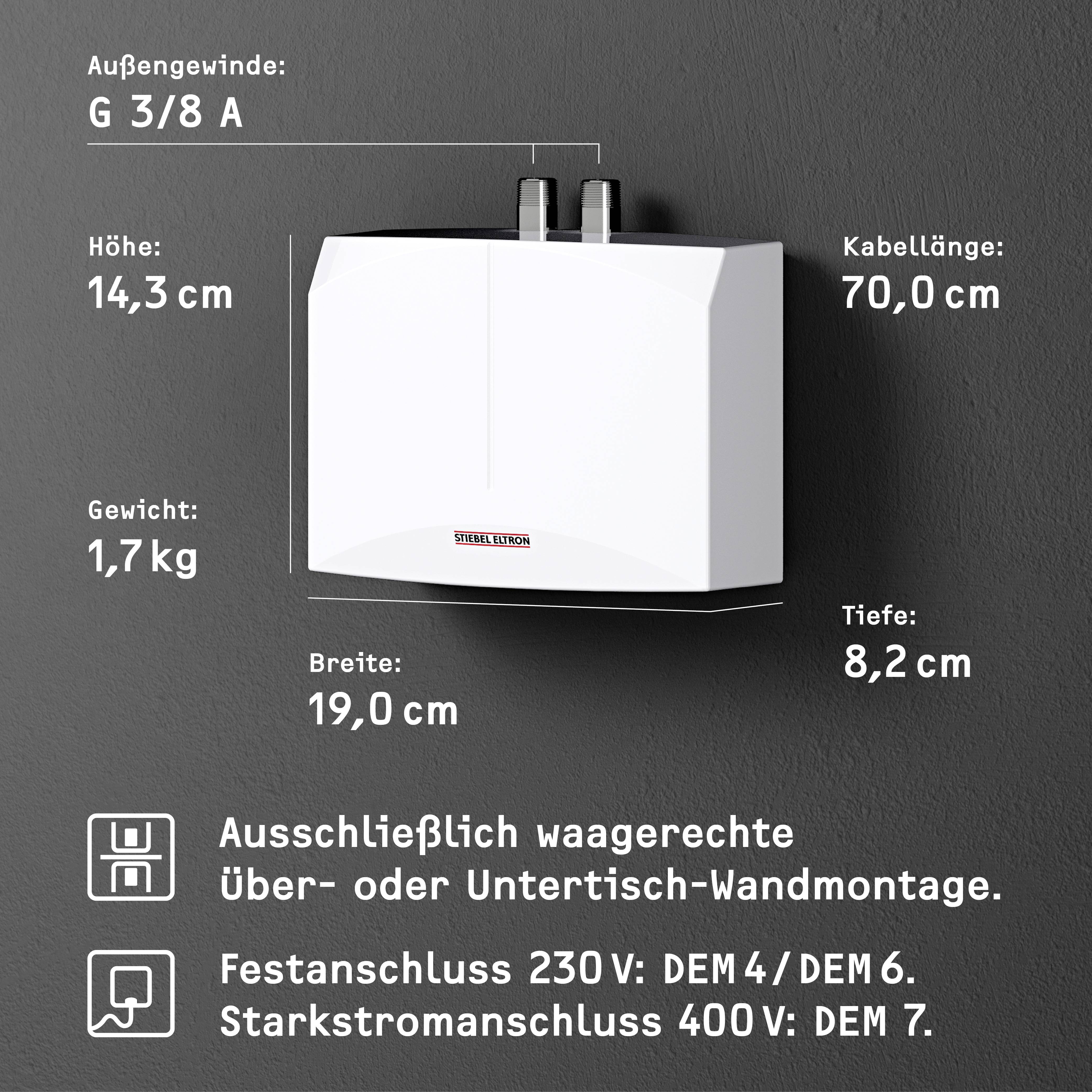 Stiebel Eltron 231215 Durchlauferhitzer A (A+ - F) elektronisch 5.7 kW