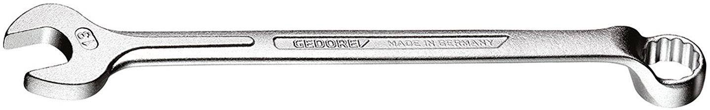 Gabelringschlüssel mit Aufschrift 'GEDORE, MADE IN GERMANY', zeigt Verstellmechanismus an einem Ende und offenen Maul am anderen.