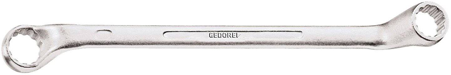 Silberner Gabelschlüssel mit gerundeten Enden und der eingravierten Aufschrift 'GEDORE': Werkzeug zur Schraubbefestigung.