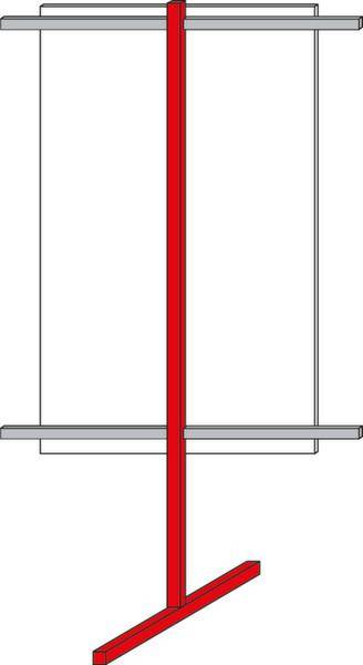 Kappes 7283.00.9501 Mittelstütze f. Loch-/Schlitzplatten 1St.