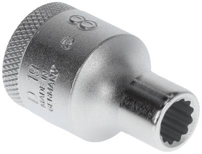 Steckschlüsseleinsatz D 19 1/2 Zoll 12-kant SW 8mm L.38mm GEDORE