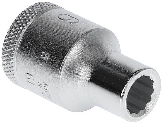 Steckschlüsseleinsatz D 19 1/2 Zoll 12-kant SW 9mm L.38mm GEDORE