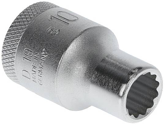 Steckschlüsseleinsatz D 19 1/2 Zoll 12-kant SW 10mm L.38mm GEDORE