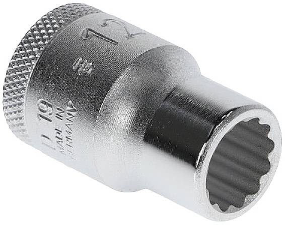 Steckschlüsseleinsatz D 19 1/2 Zoll 12-kant SW 12mm L.38mm GEDORE