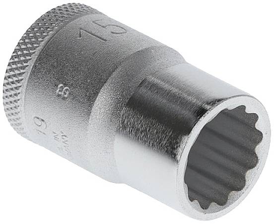 Steckschlüsseleinsatz D 19 1/2 Zoll 12-kant SW 15mm L.39,5mm GEDORE
