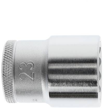 Steckschlüsseleinsatz D 19 1/2 Zoll 12-kant SW 23mm L.41,5mm GEDORE