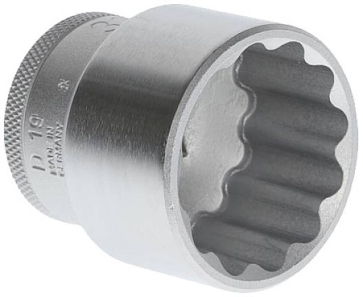 Steckschlüsseleinsatz D 19 1/2 Zoll 12-kant SW 33mm L.44,5mm GEDORE