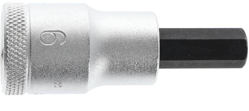 Steckschlüsseleinsatz IN 19 1/2 Zoll Innen-6-kant SW 9mm L.60mm GEDORE