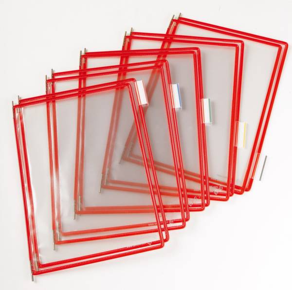 Tarifold Sichttafel Rot DIN A4 hoch
