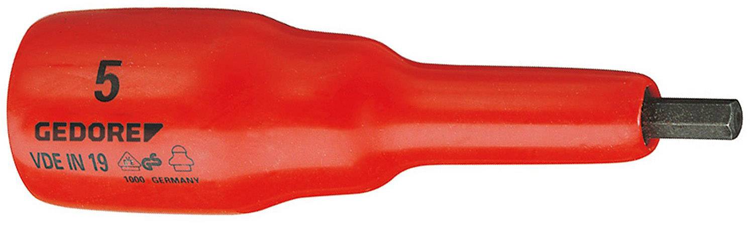 Gedore VDE IN 19 5 6124480 Innen-Sechskant VDE-Schraubendrehereinsatz 5 mm 1/2" (12.5 mm)