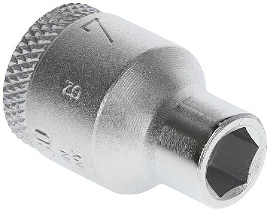 Steckschlüsseleinsatz 30 3/8 Zoll 6-kant SW 7mm L.28mm GEDORE