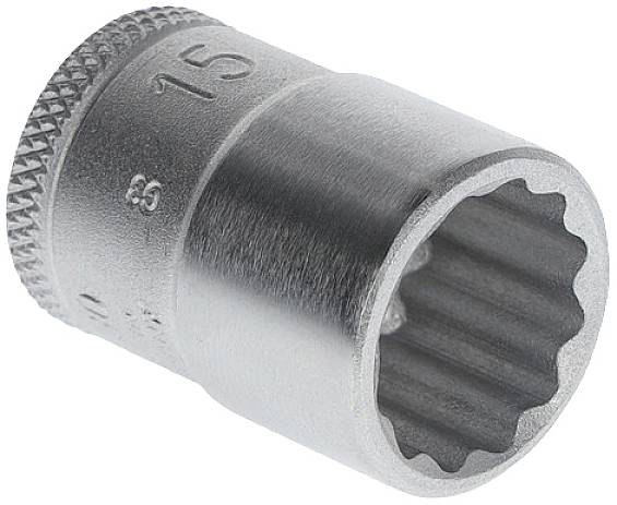 Steckschlüsseleinsatz D 30 3/8 Zoll 12-kant SW 15mm L.30mm GEDORE