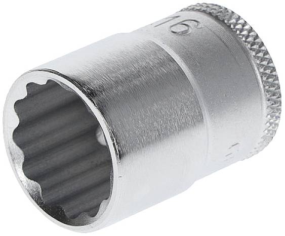 Steckschlüsseleinsatz D 30 3/8 Zoll 12-kant SW 16mm L.30mm GEDORE