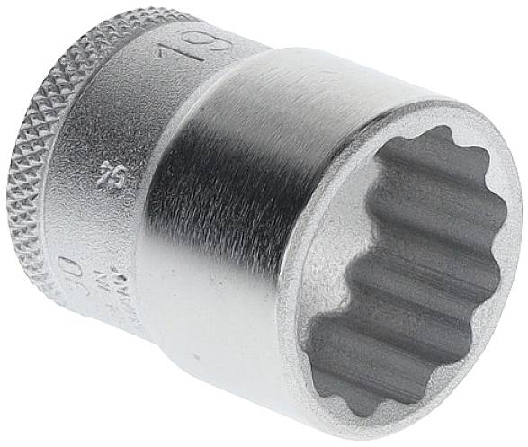 Steckschlüsseleinsatz D 30 3/8 Zoll 12-kant SW 19mm L.30mm GEDORE