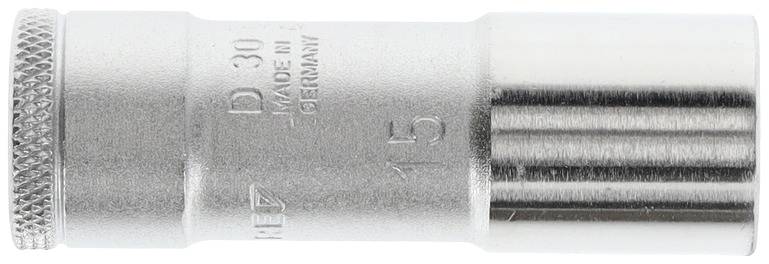 Steckschlüsseleinsatz D 30 L 3/8 Zoll 12-kant SW 15mm L.63,5mm GEDORE