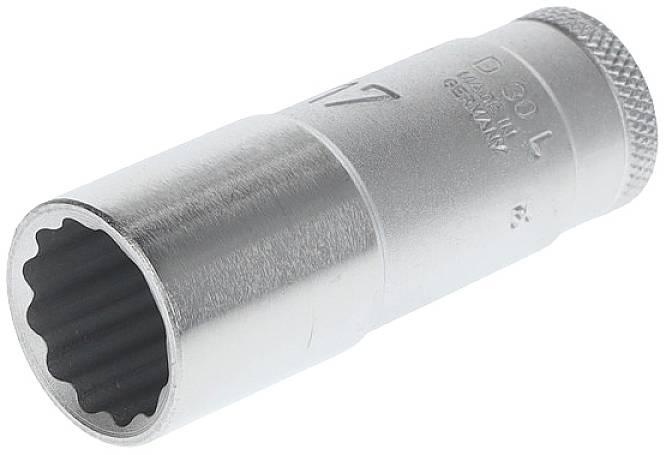 Steckschlüsseleinsatz D 30 L 3/8 Zoll 12-kant SW 17mm L.63,5mm GEDORE
