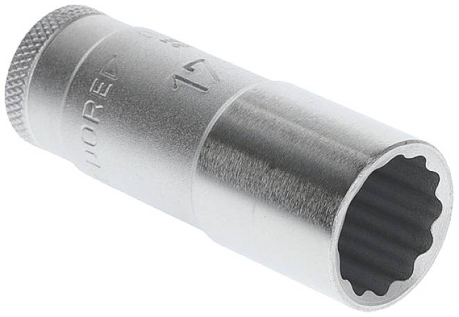Steckschlüsseleinsatz D 30 L 3/8 Zoll 12-kant SW 17mm L.63,5mm GEDORE
