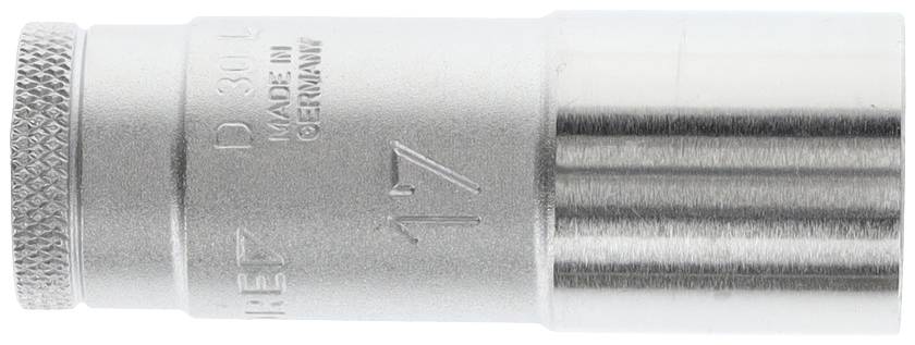 Steckschlüsseleinsatz D 30 L 3/8 Zoll 12-kant SW 17mm L.63,5mm GEDORE