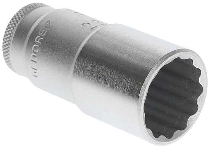 Steckschlüsseleinsatz D 30 L 3/8 Zoll 12-kant SW 22mm L.63,5mm GEDORE