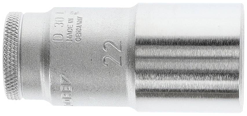 Steckschlüsseleinsatz D 30 L 3/8 Zoll 12-kant SW 22mm L.63,5mm GEDORE