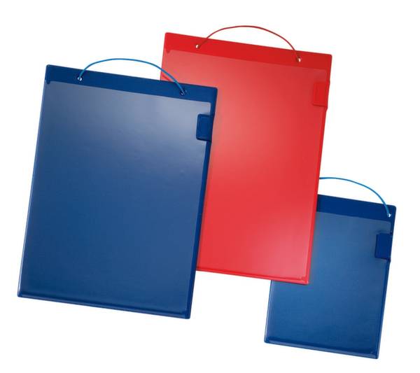 Auftragstasche m.Klettverschluss,Kordel u.Tasche DIN A4 blau VE 10 St.EICHNER