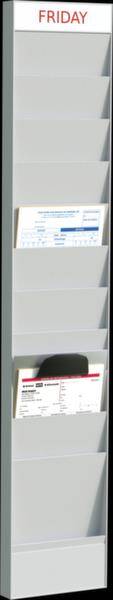 Paperflow Büroplaner PC10A4.02 Grau DIN A4 Anzahl der Fächer: 10