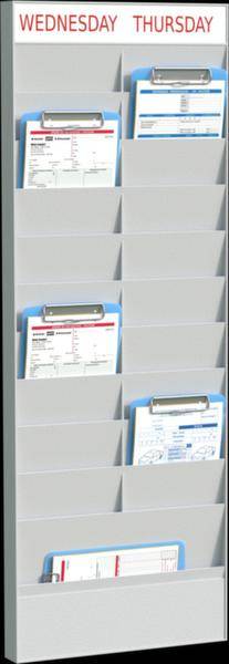 Paperflow Büroplaner PS20A5.02 Grau DIN A5 Anzahl der Fächer: 20