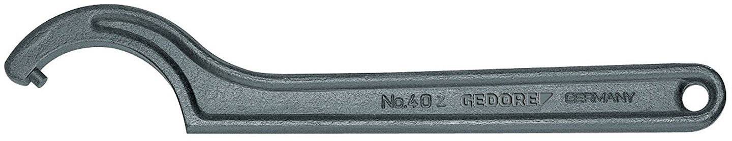 Ein Hakenschlüssel aus Metall, beschriftet mit 'No. 40 GEDORE GERMANY', verwendet zum Lösen und Festziehen von Schrauben und Muttern.
