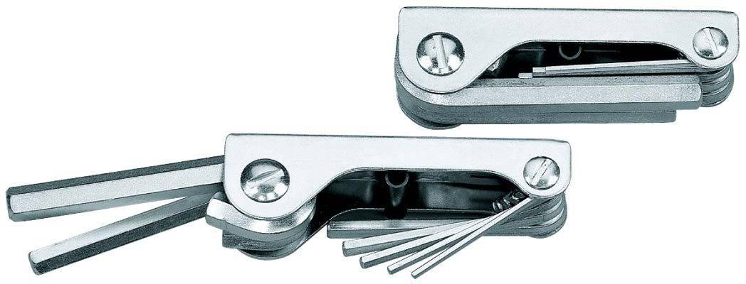 Zwei silberne Multitools mit verschiedenen ausklappbaren Werkzeugen wie Inbusschlüsseln, in kompaktem Design. Ideal für unterwegs.