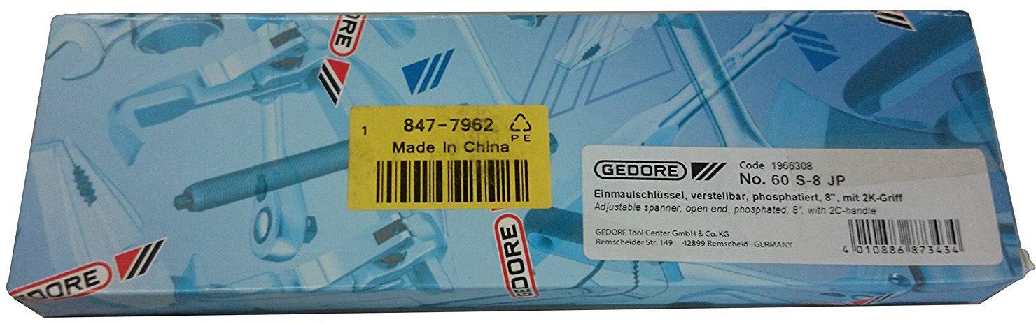 Gedore 1966308 60 S 8 JP Rollgabelschlüssel Schlüsselweite (Metrisch) 25mm