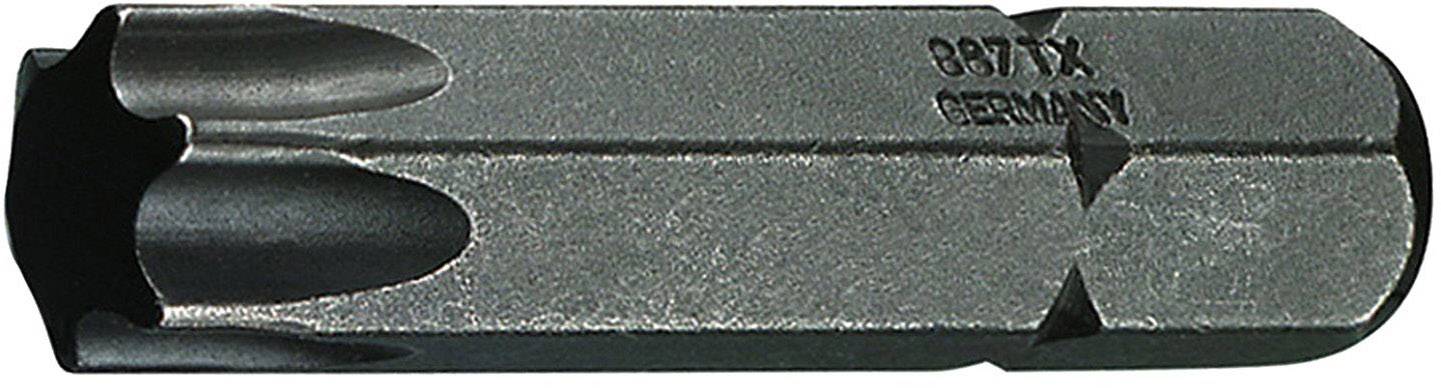 Metallischer Bitaufsatz mit der Aufschrift '887 TX GERMANY', Torx-Profil, für Schraubarbeiten geeignet.