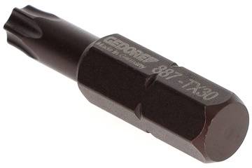 Ein Torx-Schraubendreher-Bit mit der Aufschrift 'GEDORE 887 TX30', gefertigt in Deutschland.