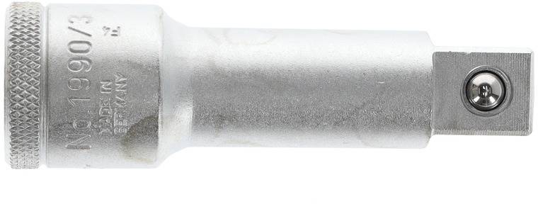Metalladapter mit der Aufschrift 'No. 1990/3'. Verwendet zur Verlängerung von Werkzeuggriffen.
