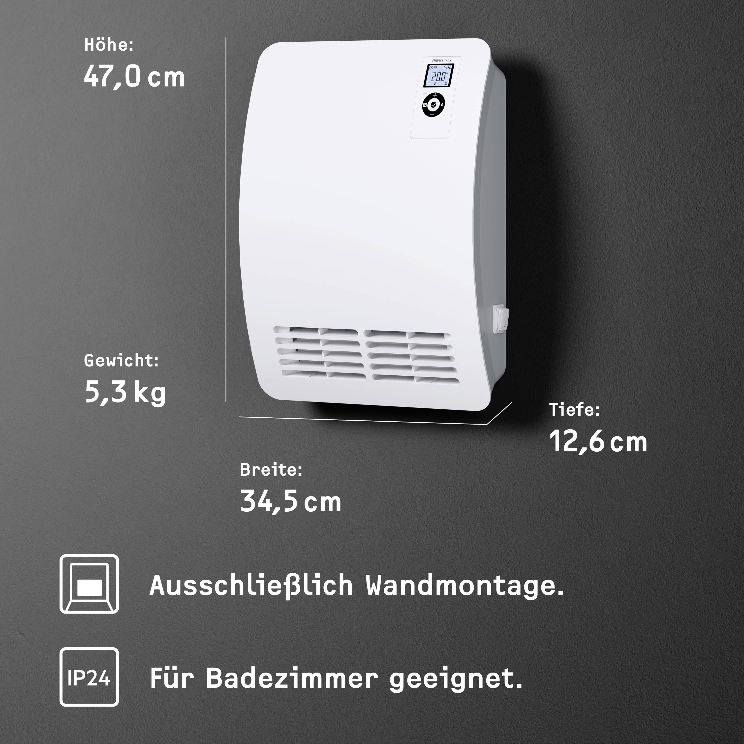 Stiebel Eltron 237835 Heizgerät CK 20 Premium Alpinweiß