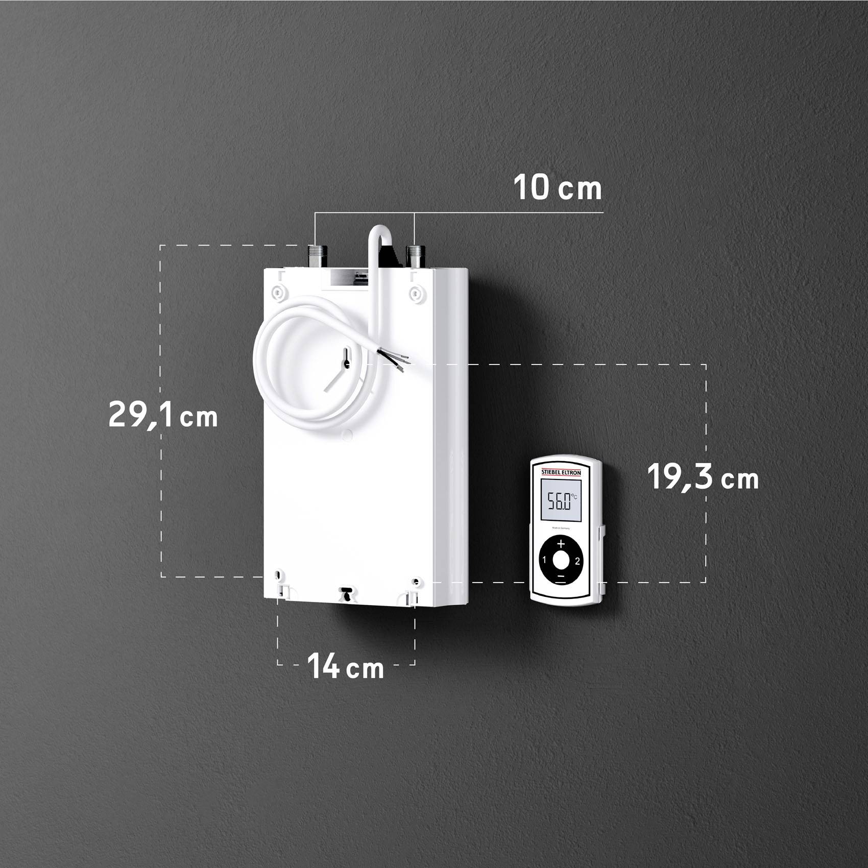 Stiebel Eltron 230771 DCE 11/13 compact RC Durchlauferhitzer A (A - G) elektronisch 11 kW, 13.5 kW